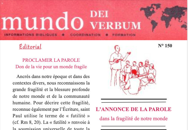 mundo DEI VERBUM Nº 150